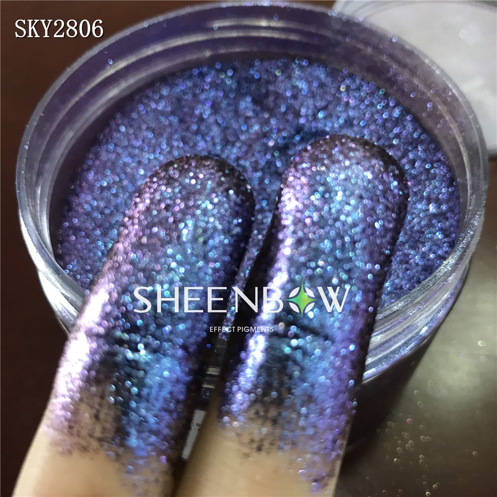 Sheenbow cosmetic grade vegan safe eye nails oem colors color shift sparkle Pigment effect POWDER