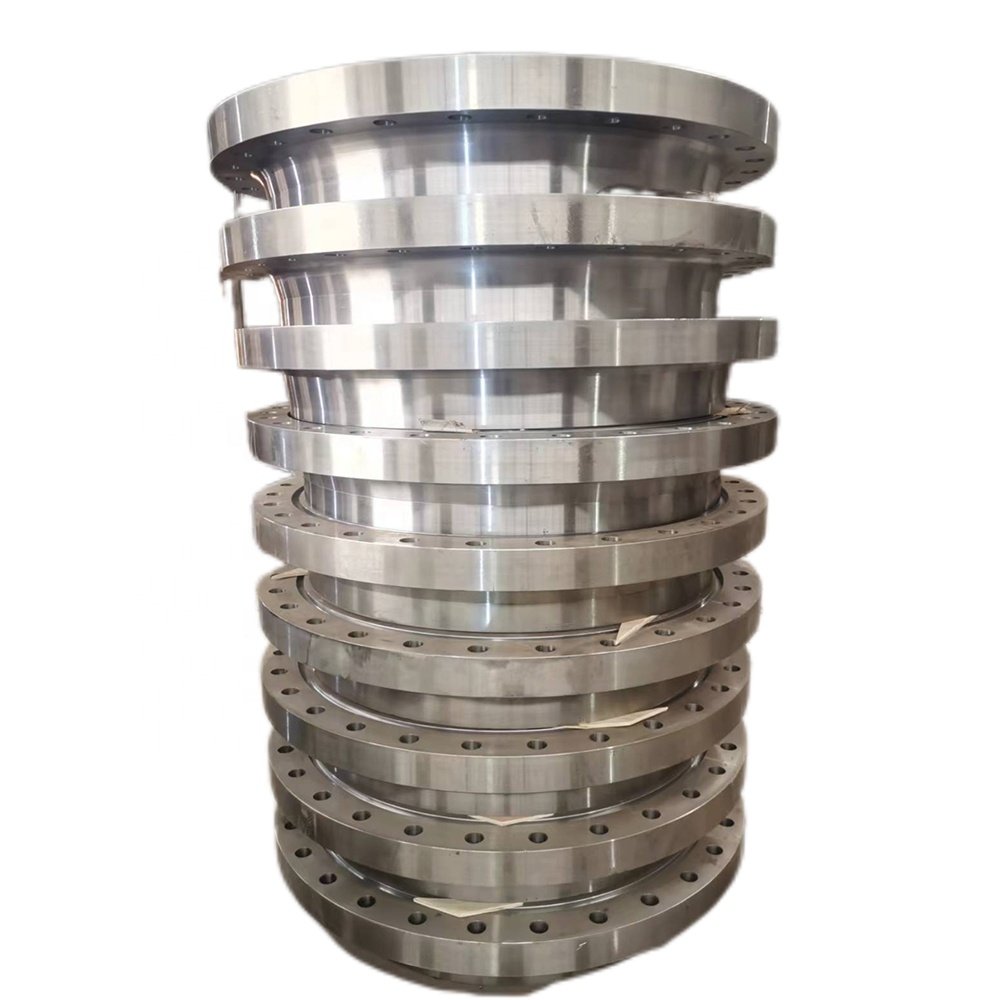 Customized Precision Titanium Carbon Steel CNC Machining Forged flanges Flat flange Flange plate Diameter 500