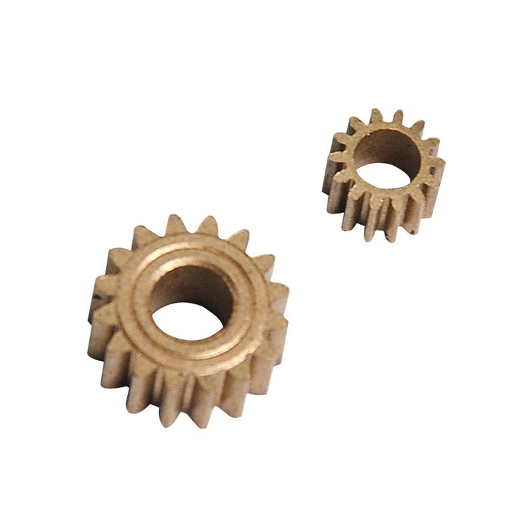 High performance powder metallurgy tubular motor adjusting gear, copper and iron material processing powder metallurgy gear
