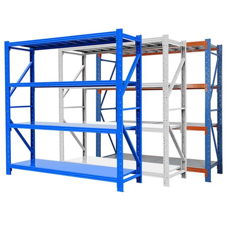 Medium/Heavy Duty Storage Equipment Warehouse Industrial Powder Coating Cargo Steel Iron Tool Supermarket Stacking Storage Racks