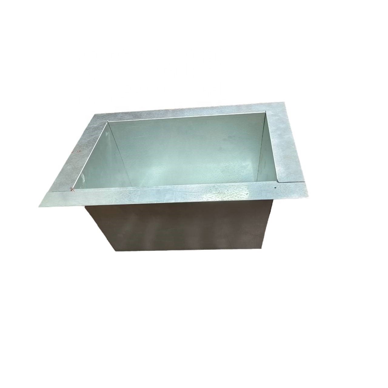 Cost Effective Metallic Rectangular Tin Packaging Box Processing Bending Stainless Steel Storage Boxes