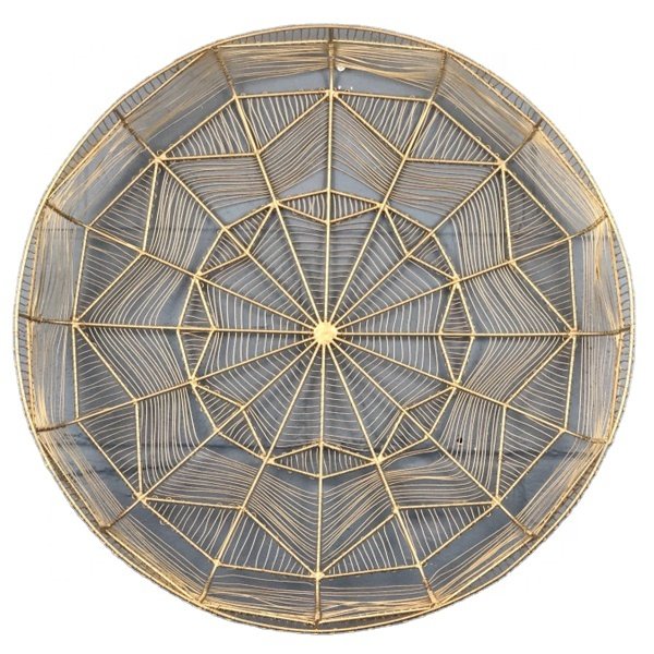 Iron Made vintage design Big Round Wall mounted Wall art high demanding metal customized wall art for sale