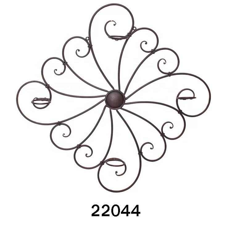 Iron Made vintage design Big Round Wall mounted Wall art high demanding metal customized wall art for sale