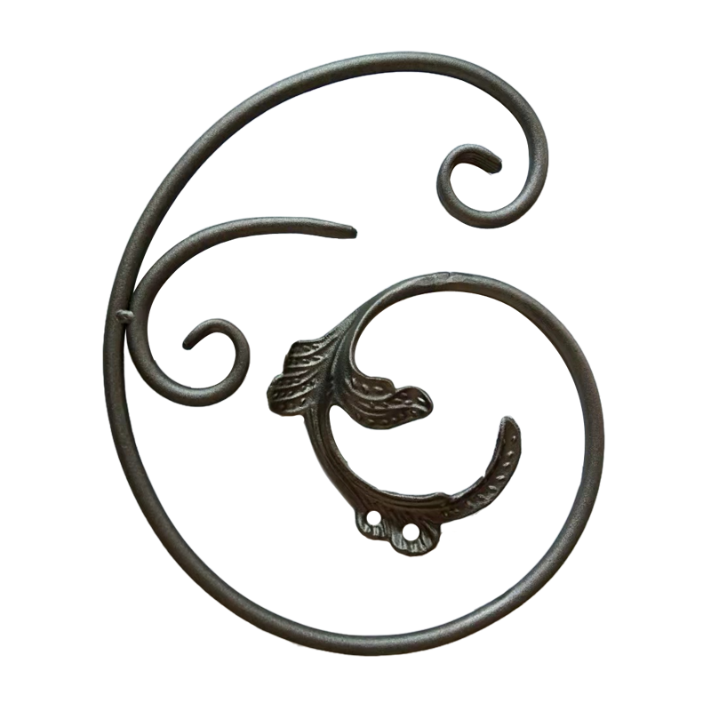 factory price of wrought iron C scroll ornaments of Metal Fence Gate Railing Panels