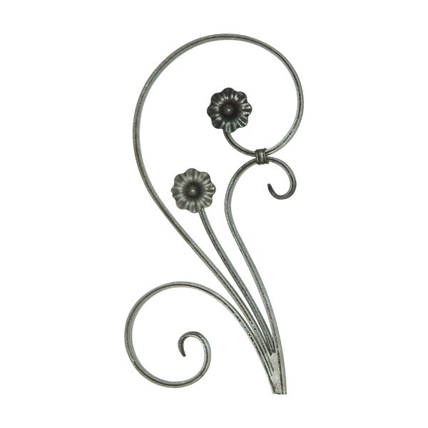 factory price of wrought iron C scroll ornaments of Metal Fence Gate Railing Panels