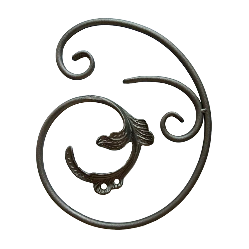 factory price of wrought iron C scroll ornaments of Metal Fence Gate Railing Panels