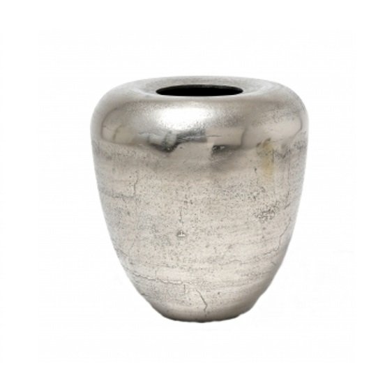 Iron Round Planter Brown Texture American Design Flower Pot For Desktop And Garden Decor Handmade Customizes