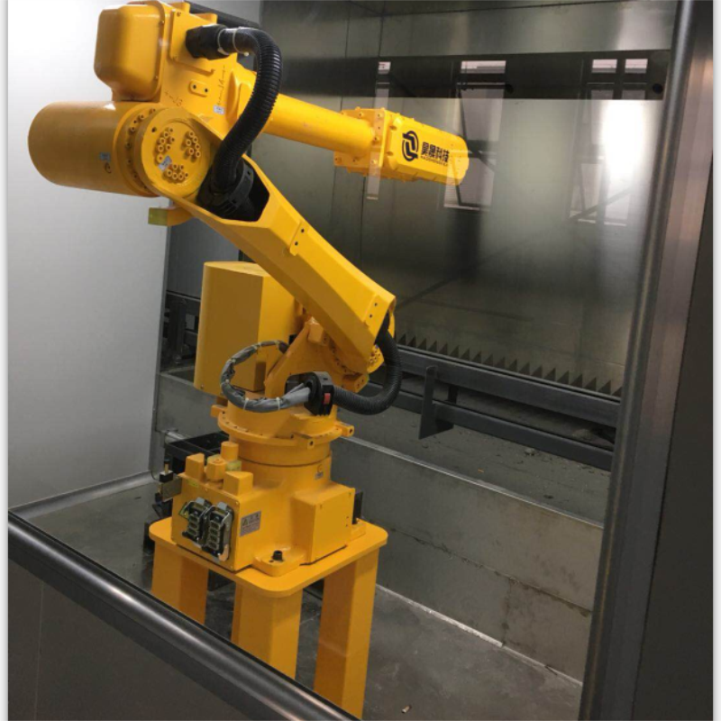 Automatic Robotic Arm 6 Axis Spray Painting robot arm with liquid and powder coating equipment for lighting accessories