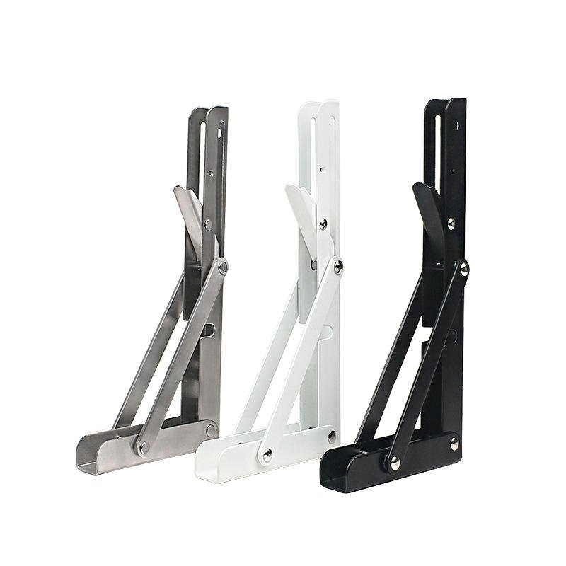 8 inch Wholesale Furniture Hardware Custom Floating Stainless Steel L Corner Bracket Mounting Folding Shelf Wall Brackets