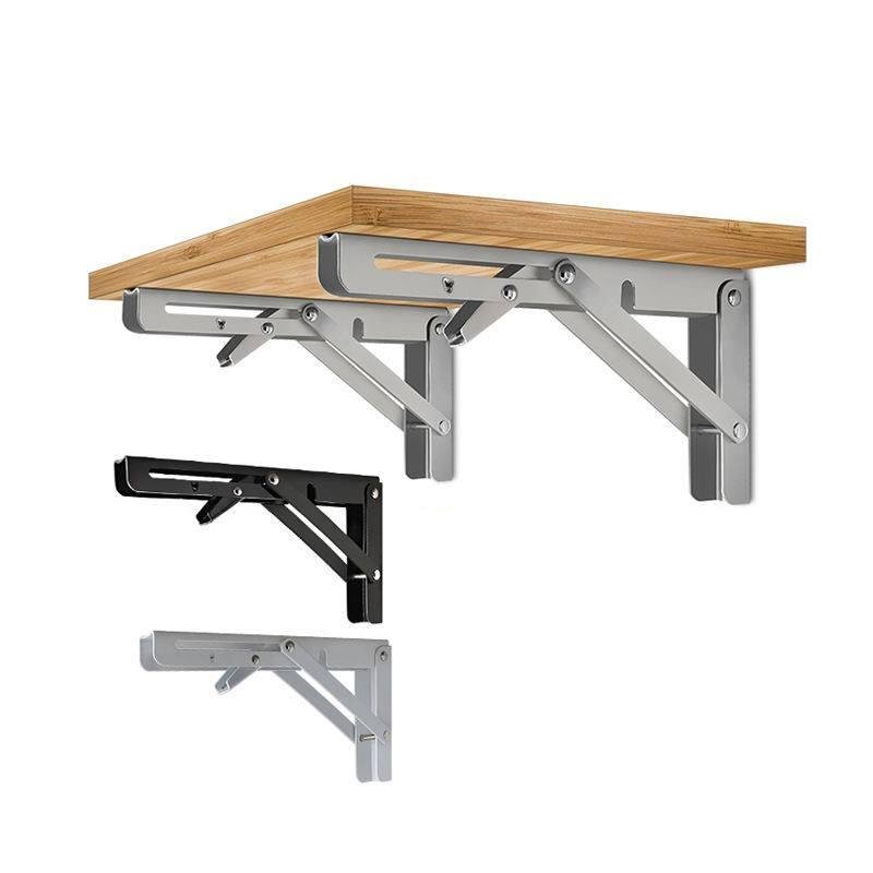 8 inch Wholesale Furniture Hardware Custom Floating Stainless Steel L Corner Bracket Mounting Folding Shelf Wall Brackets