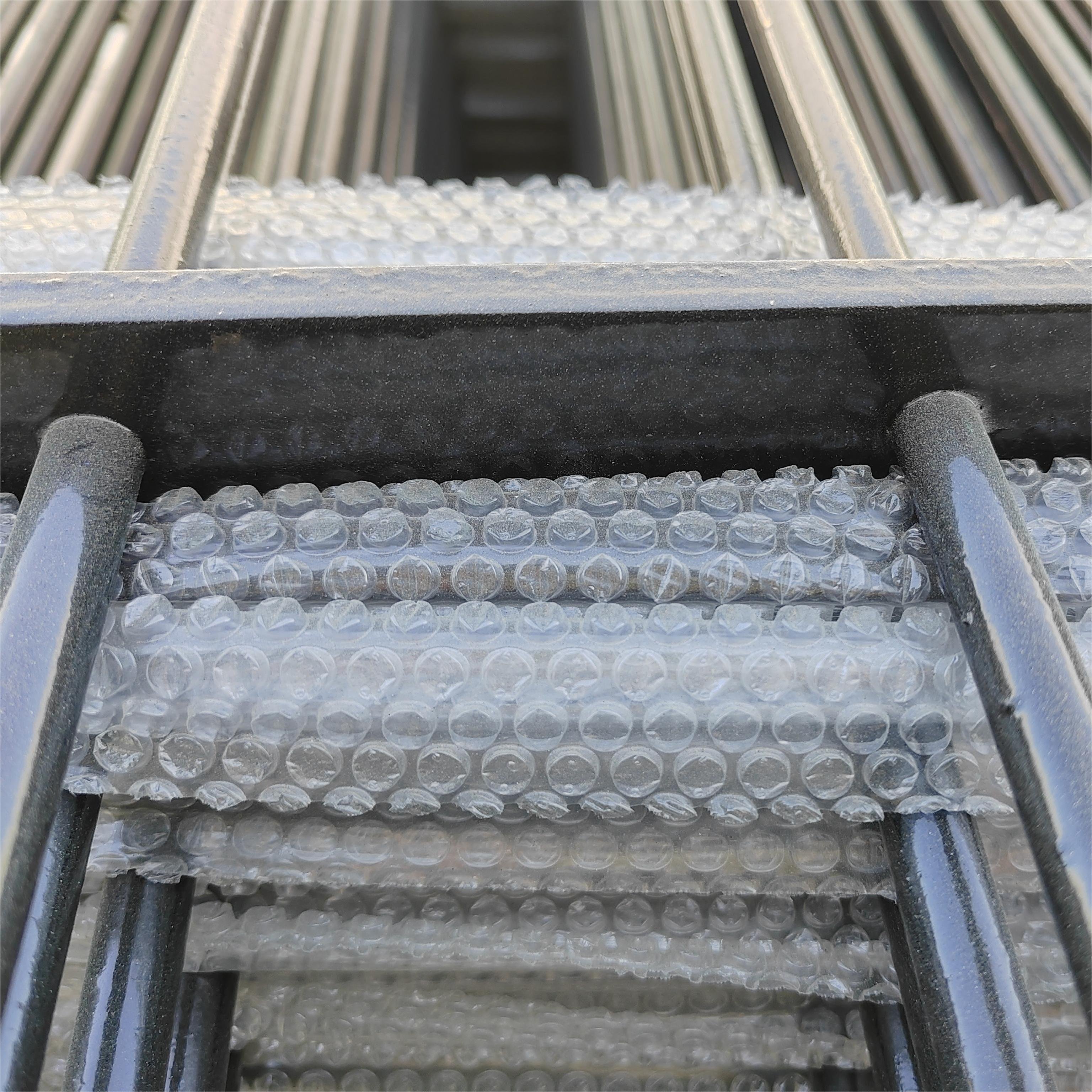 Powder coated steel fence outdoor corrugated metal fence panels black round tube steel fence panel for sale