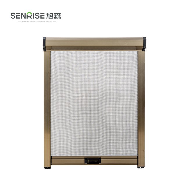 motorized retractable mosquito window screen insect flyscreen door