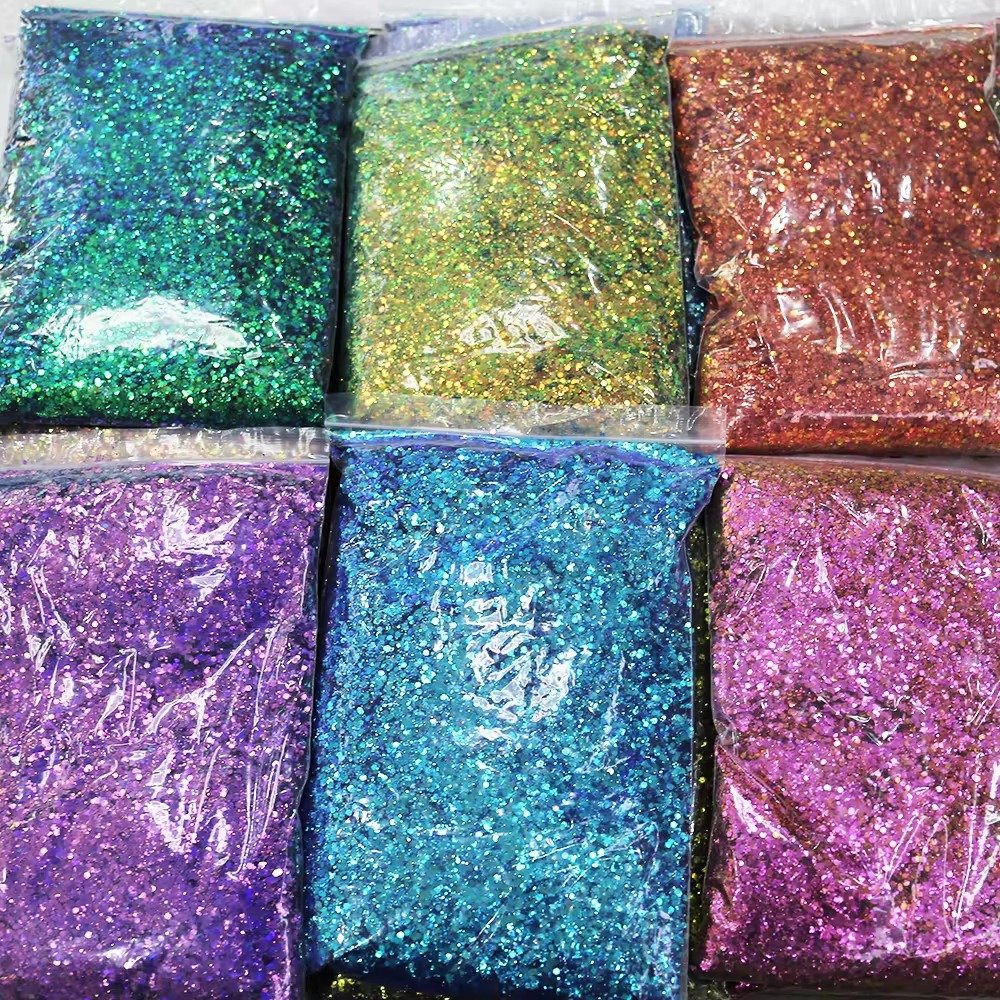 Wholesale Pigment Epoxy Resin Cosmetic eye shadow gel Grade 1KG Super Bright Ultra-Thin Chameleon Glitter Powder