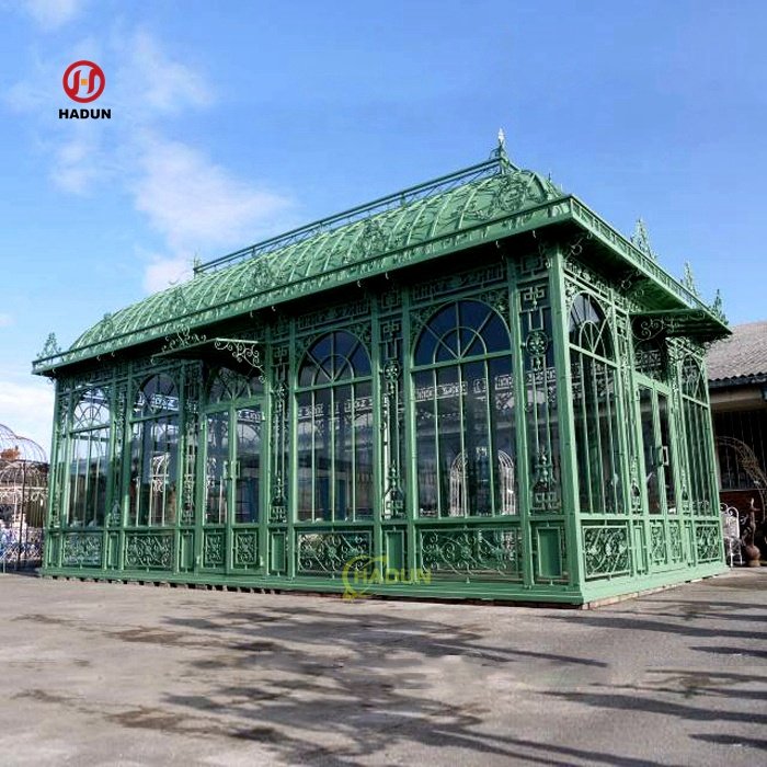 Backyard Decor Wrought Iron Victorian Garden Greenhouse for Sale
