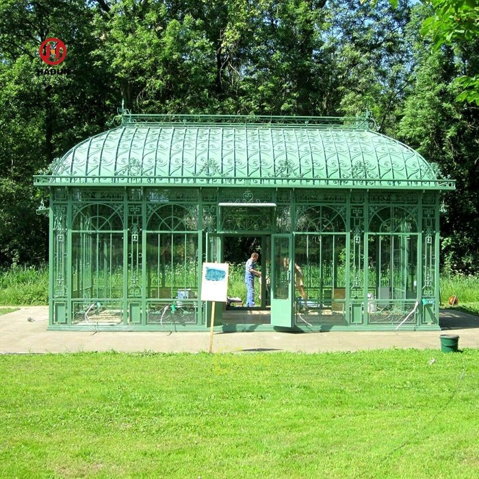 Backyard Decor Wrought Iron Victorian Garden Greenhouse for Sale