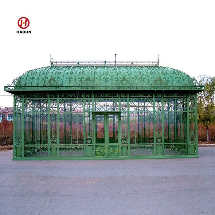 Backyard Decor Wrought Iron Victorian Garden Greenhouse for Sale