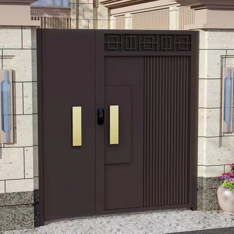 Swing Gate Control Board Iron Main Latest Main Gate Motor Main Fencing Trellis Gate Design Sliding Aluminum Villa Entrance Door
