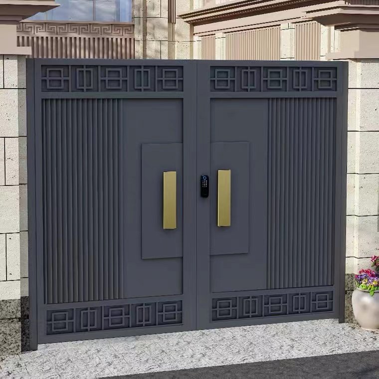 Swing Gate Control Board Iron Main Latest Main Gate Motor Main Fencing Trellis Gate Design Sliding Aluminum Villa Entrance Door