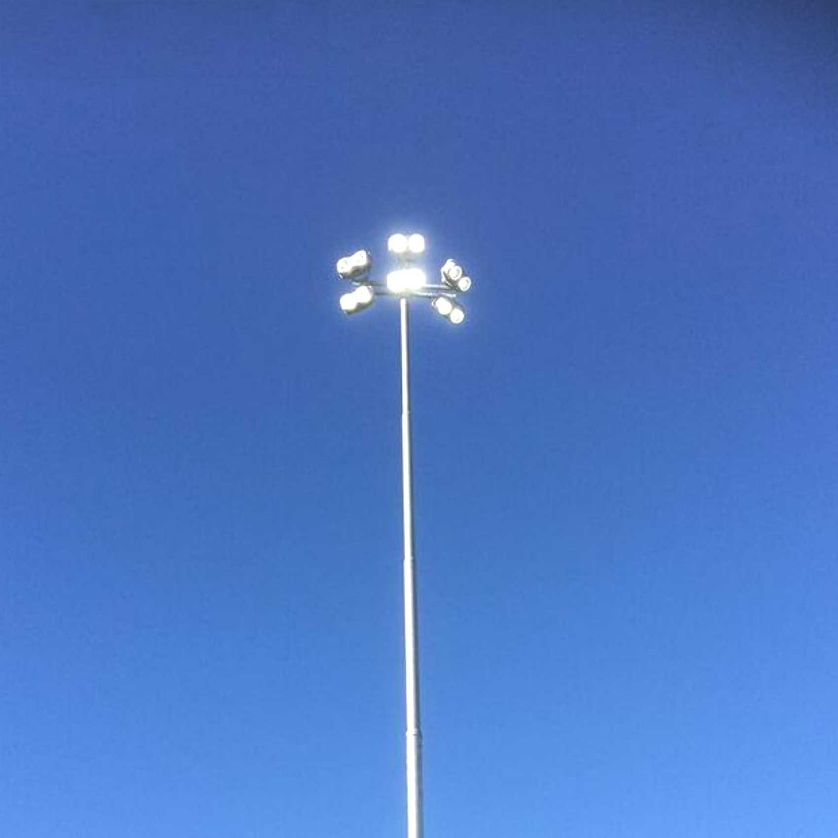 Manufacturer free design 15m 18m 20m 25m 30m hot-dip galvanized steel stadium light tower high mast light pole