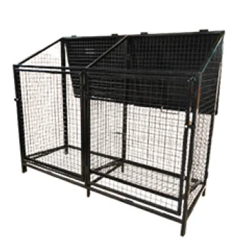large medium folding metal iron wire mesh waste basket trash can garbage can recycling garbage container for outdoor