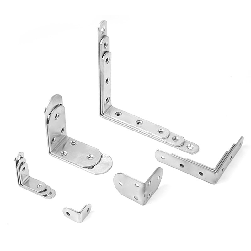 Furniture Hardware L Shape Steel Flat Angle Bracket Iron Metal Cabinet Frame Corner Bracket Fastener Steel Flat Angle Bracket