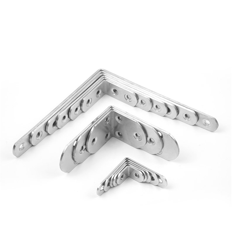 Furniture Hardware L Shape Steel Flat Angle Bracket Iron Metal Cabinet Frame Corner Bracket Fastener Steel Flat Angle Bracket