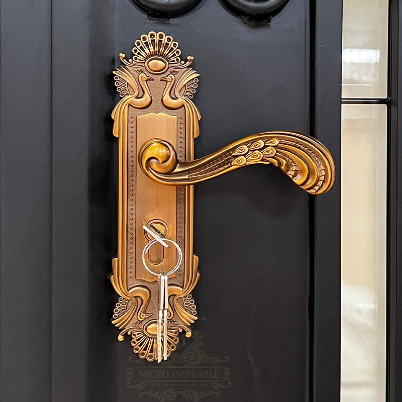 Boom Design American Villa Classic Double Main Luxury Glass Entrance Front Entry Wrought Iron Door