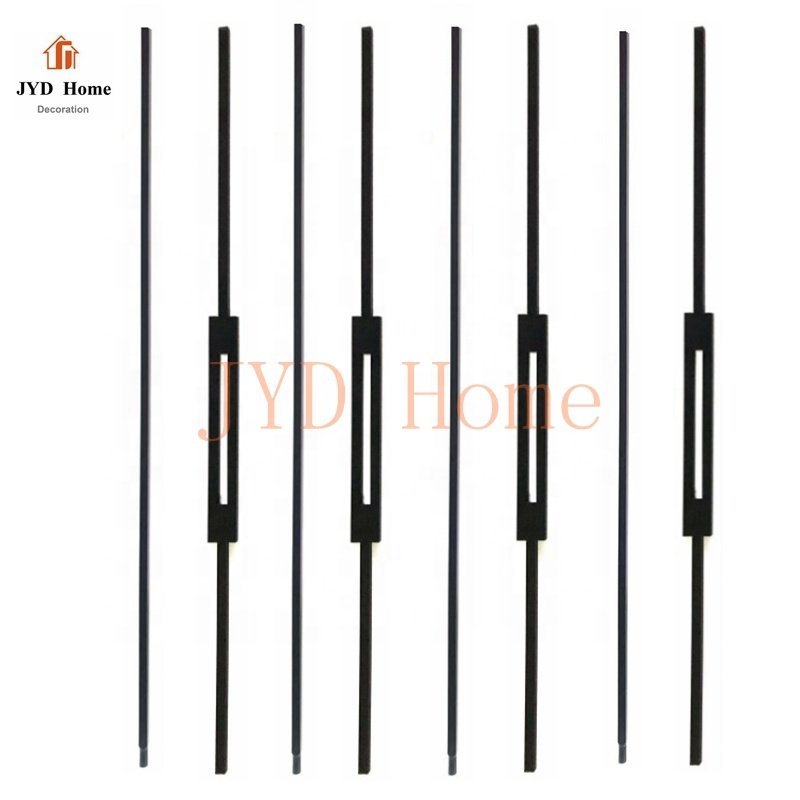 JYD Home Ornamental Interior Wrought Iron Staircase Spindles for Wood Railings (New style 002)