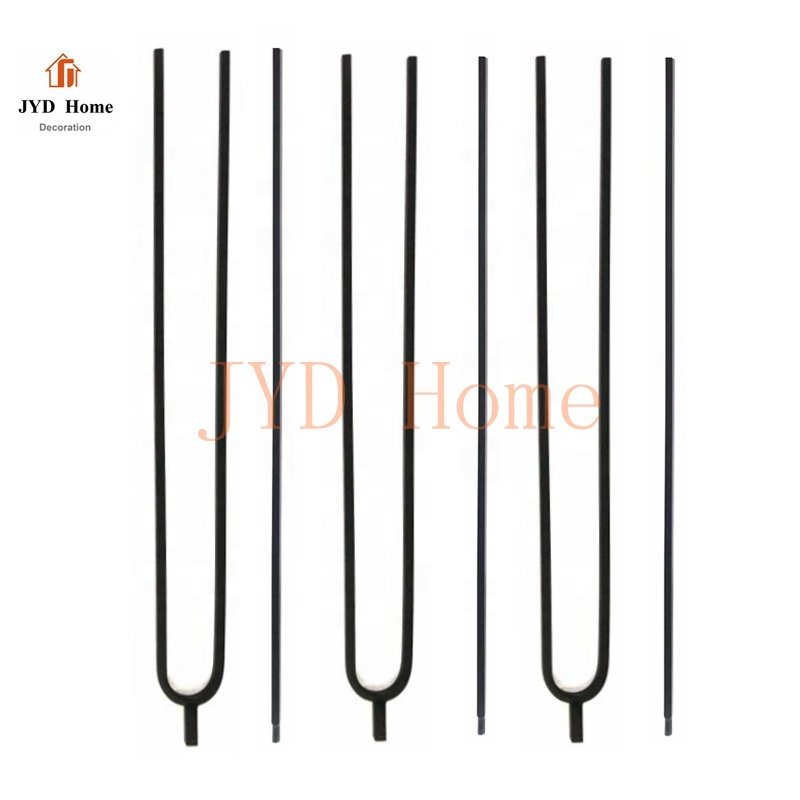 JYD Home Ornamental Interior Wrought Iron Staircase Spindles for Wood Railings (New style 002)