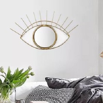 luxury Mirror Wall uneven style for home Restaurants hotels iron frame Floor Beveled Mirror Decor glass reflector metal mirror