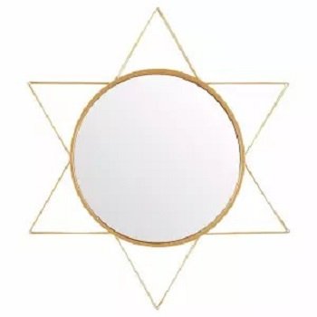 luxury Mirror Wall uneven style for home Restaurants hotels iron frame Floor Beveled Mirror Decor glass reflector metal mirror