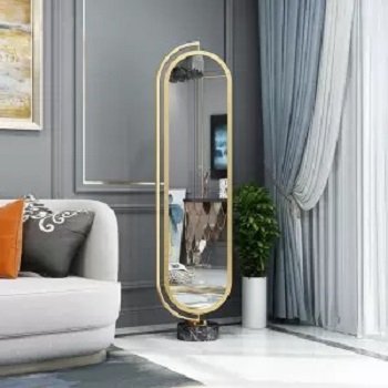 luxury Mirror Wall uneven style for home Restaurants hotels iron frame Floor Beveled Mirror Decor glass reflector metal mirror