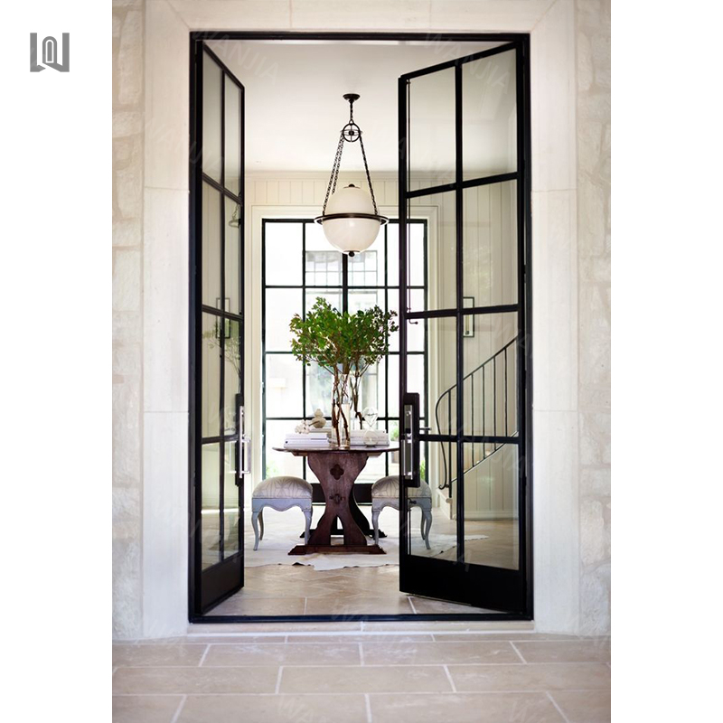 Minimalist Modern Design Exterior Entry Iron Door Front Entry Wrought Iron Door Exterior Wrought Iron Door