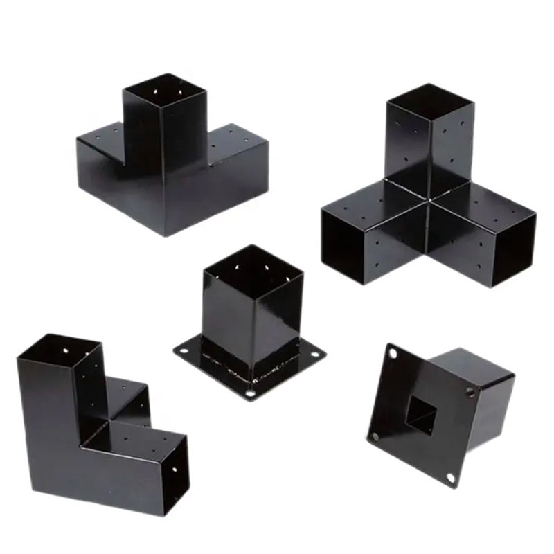 Custom Styles Heavy Duty 3-way Carbon Steel 4x4/6x6/8x8 Black Pergola Bracket