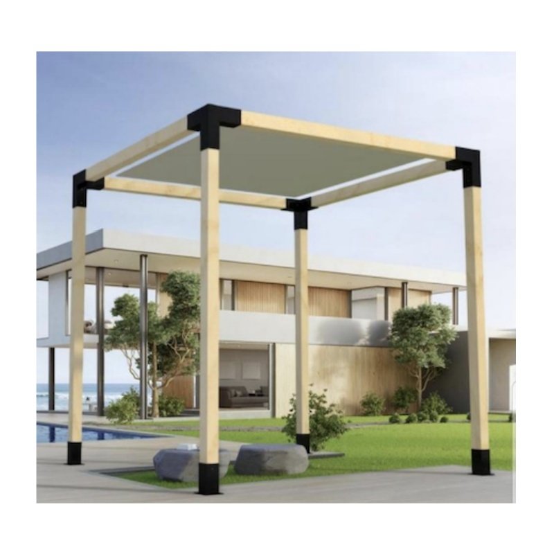 Custom Styles Heavy Duty 3-way Carbon Steel 4x4/6x6/8x8 Black Pergola Bracket