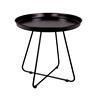 Tray Top Round Coffee Table Handmade Iron Powder Coated Coffee Table For Livingroom Modern Coffee Table