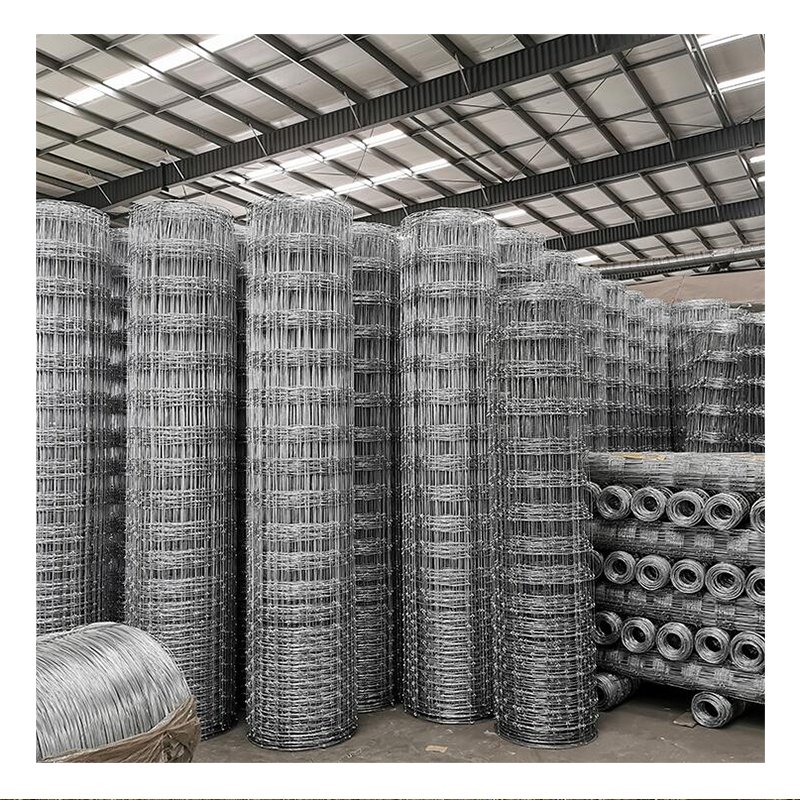 Fixed knot woven wire field fence roll goat hog fencing wire mesh Galvanized Sheep cattle game wire Farm Fence