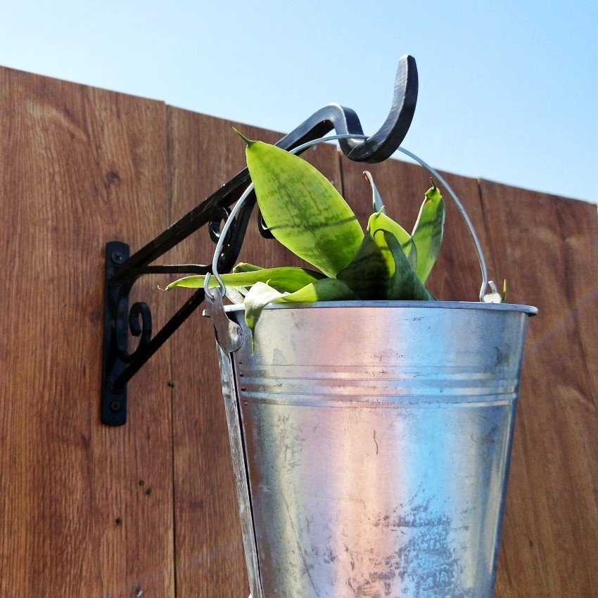 Pack of 2 Iron Plant Hanging Hooks Wall Brackets for Planter Bird Feeder Lanterns Wind Chimes Plant Pot Basket With Screw