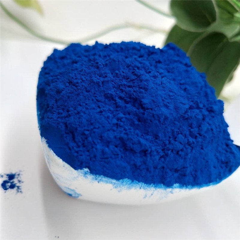 Iron oxide blue permeable brick, cement color, fresh deep blue, sapphire blue paint and coating, using ultramarine blue pigment