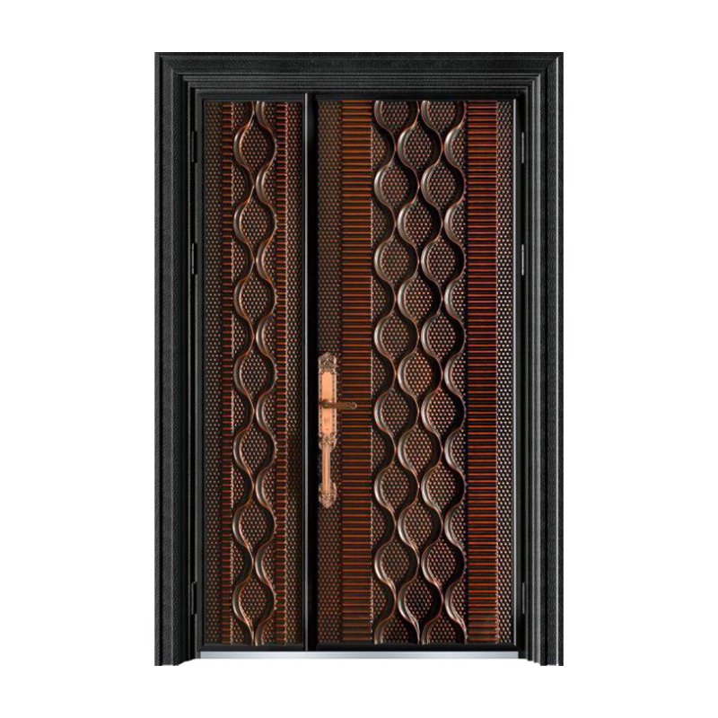 2024 Factory Villa Main Entry Aluminum Cast Wrought Iron Double Color Bullet proof Door
