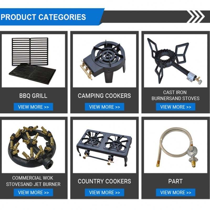 Good quality long service time 10 Tips Jet Burner Propane Gas Wok Burner Stable Powerful flame Stable Powerful flame
