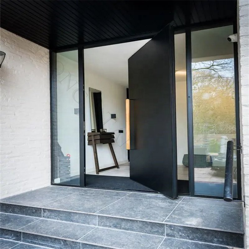 Custom Tanlong Panel Wrought Iron Security Door Designs Double Exterior Modern Front Doors