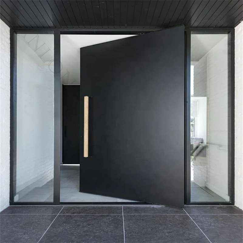 Custom Tanlong Panel Wrought Iron Security Door Designs Double Exterior Modern Front Doors