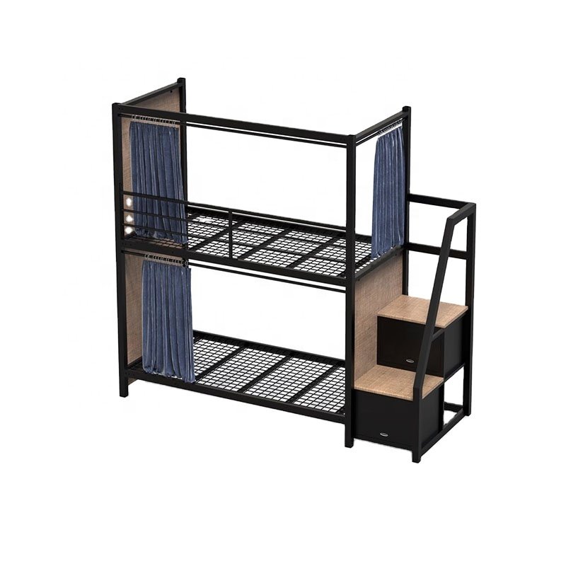 2 layers metal iron bunk beds bunk frame bunk bed with double bed for adult