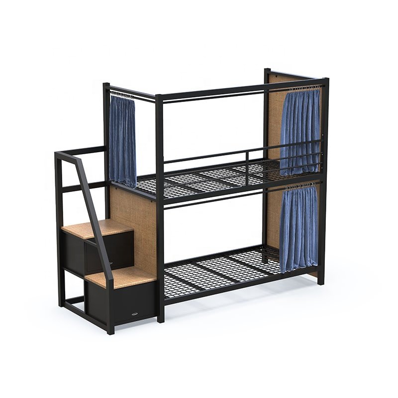 2 layers metal iron bunk beds bunk frame bunk bed with double bed for adult