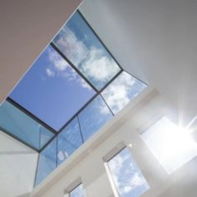Steel Frame Vertical Swing Awning Ceiling Windows Aluminum Alloy Tempered Glass Skyview Roof Window Skylight