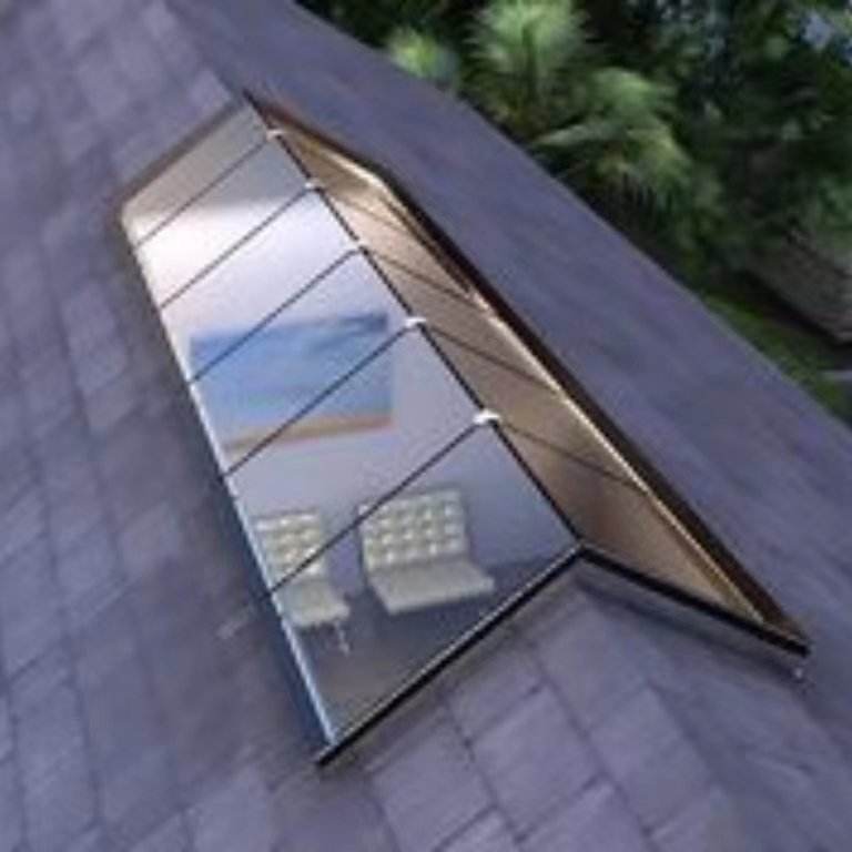 Steel Frame Vertical Swing Awning Ceiling Windows Aluminum Alloy Tempered Glass Skyview Roof Window Skylight
