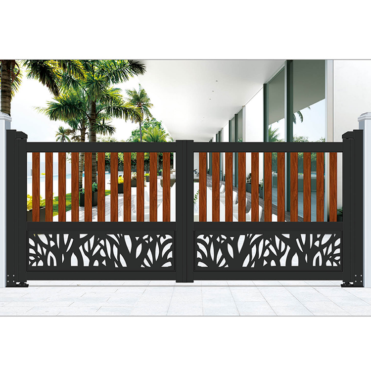 Strong and stylish 14ft iron gate swing fencing trellis gates garden