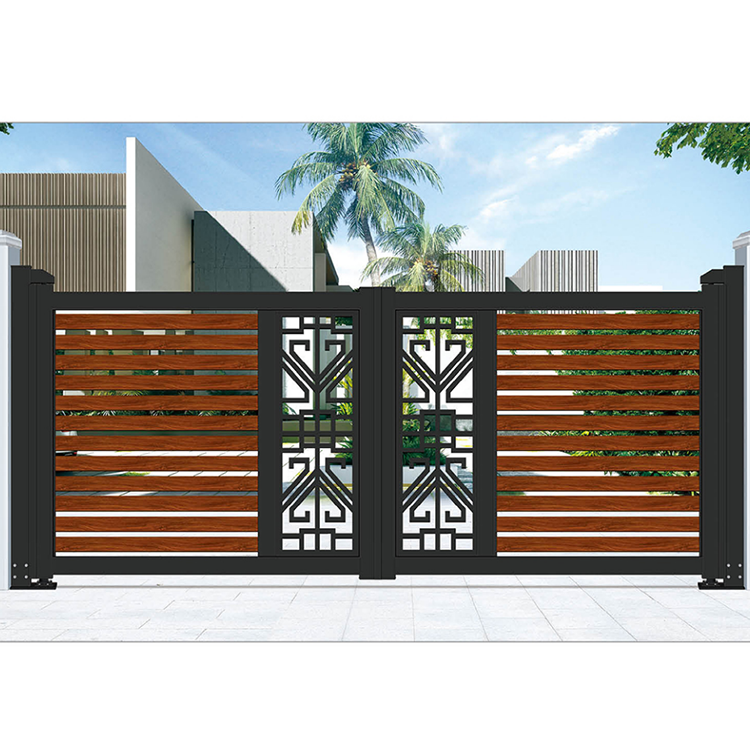 Strong and stylish 14ft iron gate swing fencing trellis gates garden