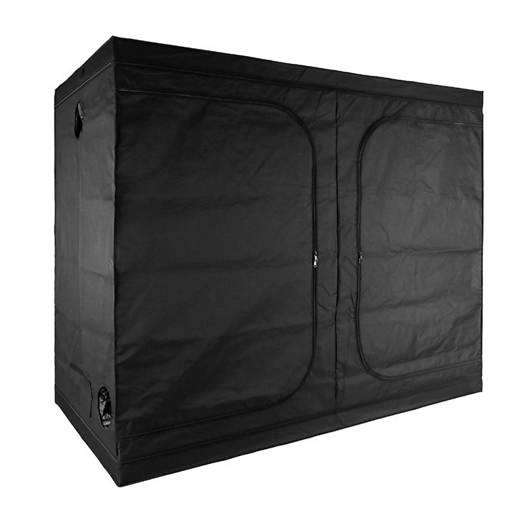 240x120x200 mylar hydroponic greenhouse indoor plant growing box with observation window and floor tray